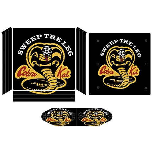Cobra Kai Sweep The Leg Karate Kid Compatible with PS4 Pro controller and console skin sticker protective cover wireless wired gamepad controller
