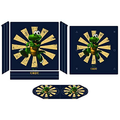 Croc Retro Japanese Compatible with PS4 Pro controller and console skin sticker protective cover wireless wired gamepad controller