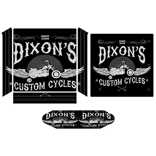 Dixons Custom Cycles Walking Dead Compatible with PS4 Pro controller and console skin sticker protective cover wireless wired gamepad controller
