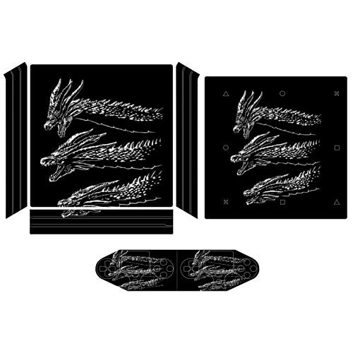 Dragon Godzilla King Ghidorah Compatible with PS4 Pro controller and console skin sticker protective cover wireless wired gamepad controller