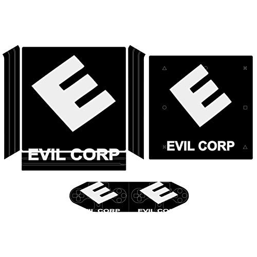 Evil Corp Logo Mr Robot Compatible with PS4 Pro controller and console skin sticker protective cover wireless wired gamepad controller