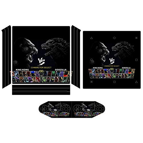 Game Menu King Kong Vs Godzilla Compatible with PS4 Pro controller and console skin sticker protective cover wireless wired gamepad controller