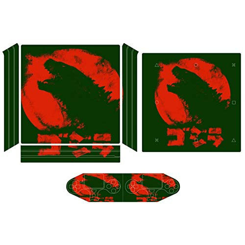 Godzilla Red Lizard Compatible with PS4 Pro controller and console skin sticker protective cover wireless wired gamepad controller