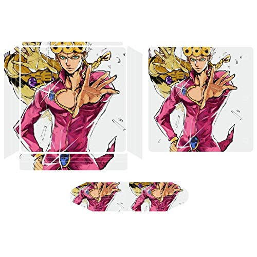 Gold Experience Jojos Bizarre Adventure Compatible with PS4 Slim controller and console skin sticker protective cover wireless wired gamepad controller