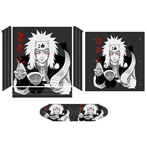 Jiraiya Sensei Naruto Compatible with PS4 Pro controller and console skin sticker protective cover wireless wired gamepad controller