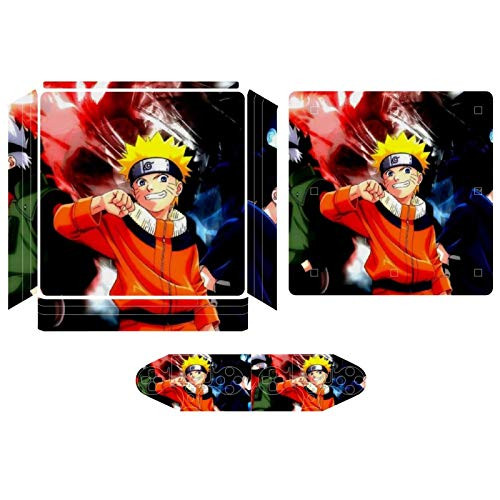 Kakashi Sasuke And Naruto Compatible with PS4 Slim controller and console skin sticker protective cover wireless wired gamepad controller