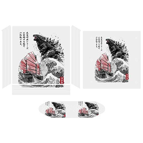 King Of The Monsters Godzilla Compatible with PS4 Pro controller and console skin sticker protective cover wireless wired gamepad controller