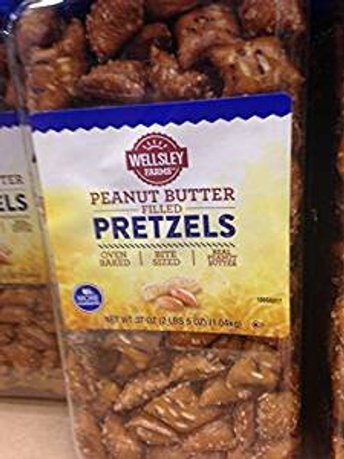Wellsley Farms peanut butter pretzels 37 oz. Wellsley Farms peanut butter pretzels 37 oz.