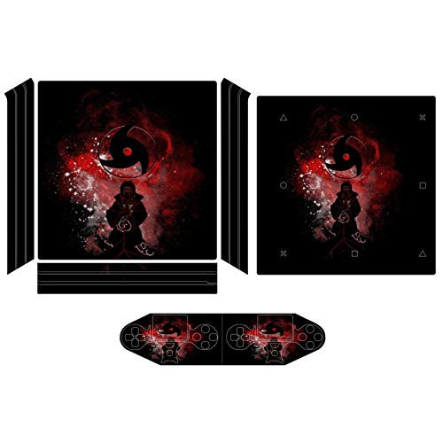 Naruto Itachi Uchiha Outline Compatible with PS4 Pro controller and console skin sticker protective cover wireless wired gamepad controller