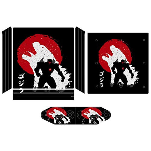 Pacific Rim Vs Godzilla Compatible with PS4 Pro controller and console skin sticker protective cover wireless wired gamepad controller