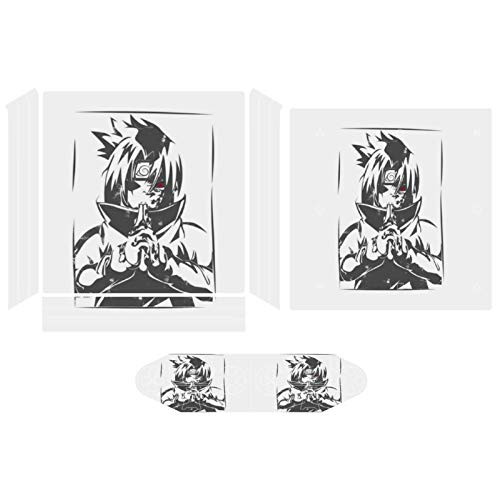 Sasuke Uchiha Charcoal Naruto Compatible with PS4 Pro controller and console skin sticker protective cover wireless wired gamepad controller