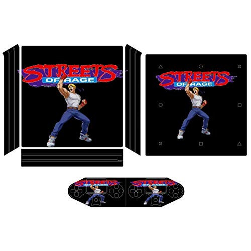 Streets Of Rage Axel Stone Compatible with PS4 Pro controller and console skin sticker protective cover wireless wired gamepad controller