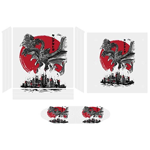 The King Of Terror Ghidorah Attack Compatible with PS4 Pro controller and console skin sticker protective cover wireless wired gamepad controller