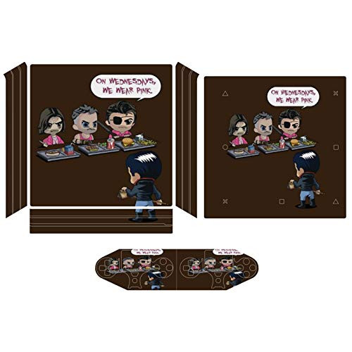 Walking Dead Real Mean Guys Compatible with PS4 Pro controller and console skin sticker protective cover wireless wired gamepad controller