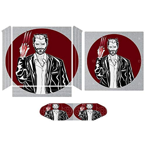 Wolverine Old Man Logan Compatible with PS4 Pro controller and console skin sticker protective cover wireless wired gamepad controller