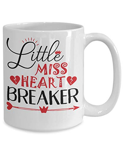 Valentines day mug little miss heart breaker