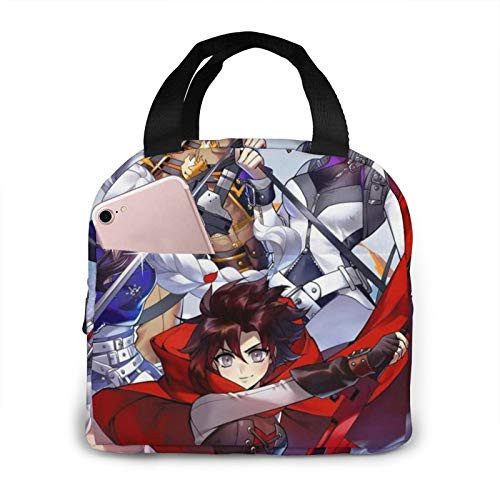 R-W-B-Y Insulated Lunch Bag For Men Women Splash Proof Portable Reusable Thermal Lunch Box Cooler Tote For Travel Picnic Work School