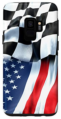 Galaxy S9 Checkered Flag Racing Flag Finish Line Race Car Case