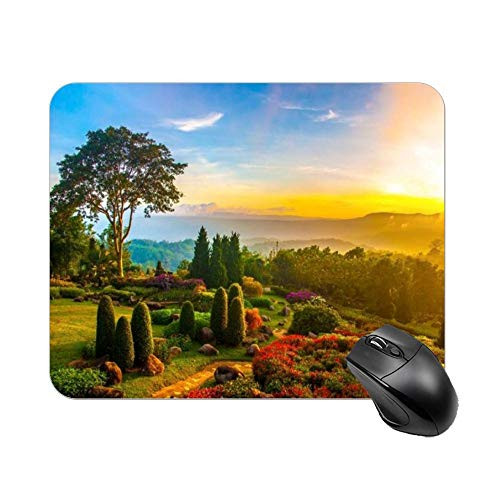 Sunrise Garden Mouse Pad 11.8 X 9.8 in