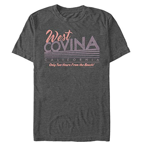 Fifth Sun Mens Crazy Ex-Girlfriend West Covina California T-Shirt - Charcoal Heather - X Large