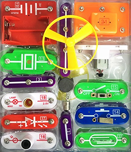 58 DIY Circuits for Kids,Kids Circuits,Kids Circuit Kit,Science Experiments For Kids,Science Experiments Kits For Kids,Electronic Building Block Kit,Science for Kids,Educational Science Kit Toy