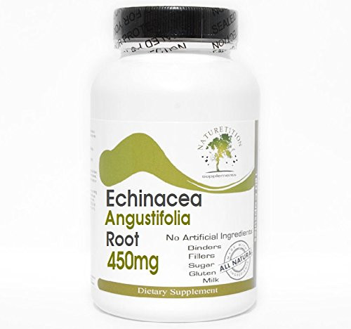 Echinacea Angustifolia Root 450mg ~ 200 Capsules - No Additives ~ Naturetition Supplements