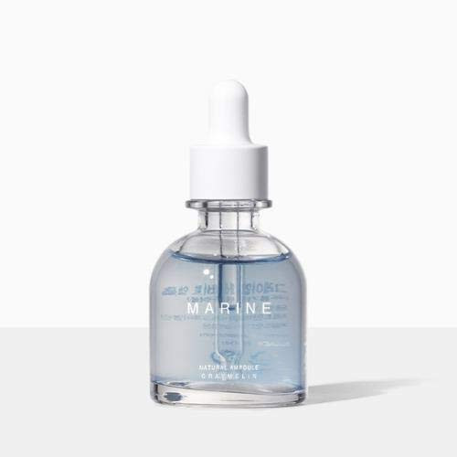 Graymelin Marine Ampoule   Face Moisturizer   Super Moisturizing   Sea Water   Glacier Water   Dry Skin Types   K-beauty   1.01 Fl Oz