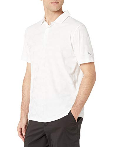 PUMA Golf 2020 Mens Alterknit Digi Camo Polo Bright White x Large