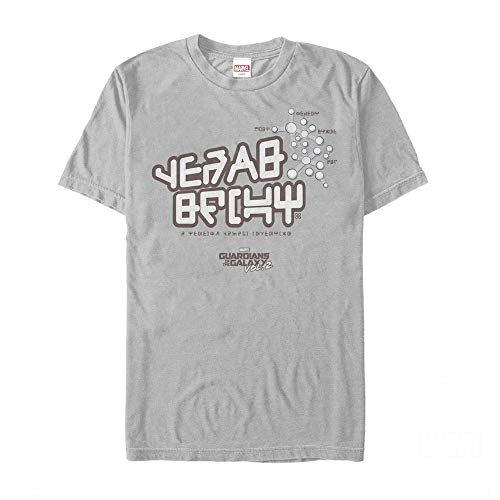 Mens Marvel Guardians of The Galaxy Vol. 2 Star-Lord Tee T-Shirt - Silver - 2X Large
