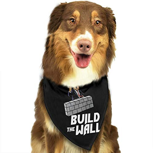 Xiojeiey Build This Wall Pet Bandana Scarf Triangle Bibs Kerchief Set Pet Costume Accessories Decoration for Small Medium Large Dogs Cats Pets Dog Bandana Xiojeiey Build This Wall Pet Bandana Scarf Triangle Bibs Kerchief Set Pet Costume Accessories Decoration for Small Medium Large Dogs Cats Pets Dog Bandana