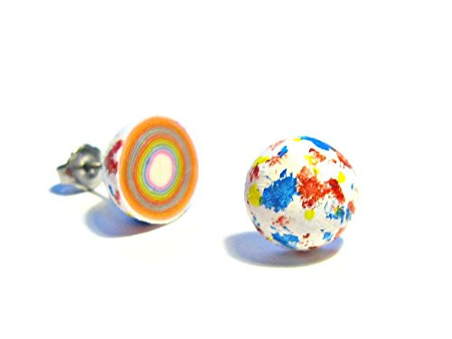 Jawbreaker Candy Stud Earrings - Tiny Food Jewelry
