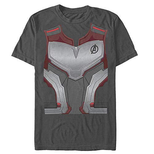 Marvel Mens Avengers  Endgame Quantum Realm Suit T-Shirt - Charcoal - X Large