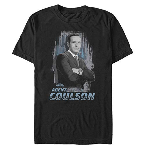 Marvel Mens Captain Agent Coulson T-Shirt - Black - X Large Marvel Mens Captain Agent Coulson T-Shirt - Black - X Large