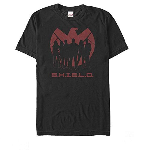 Mens Marvel Agents of Shield Silhouette Logo T-Shirt - Black - 2X Large Mens Marvel Agents of Shield Silhouette Logo T-Shirt - Black - 2X Large