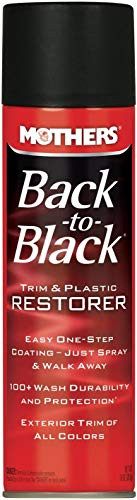 Mothers Back-to-Black Trim  and  Plastic Restorer  10 oz  Bundle with Microfiber Cloth  2 Items