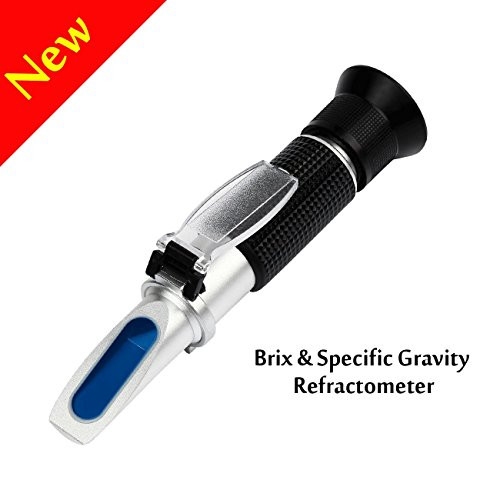 V-Resourcing Beer Wort Refractometer, Brix/Specific Gravity Refractometer for Beer Brewing, Dual Scale(Brix 0-32%, SG Wort 1.000-1.130)