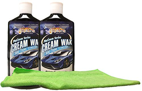 Gliptone Platinum Series Cream Wax  16 oz.  Bundle with Microfiber Cloth  3 Items