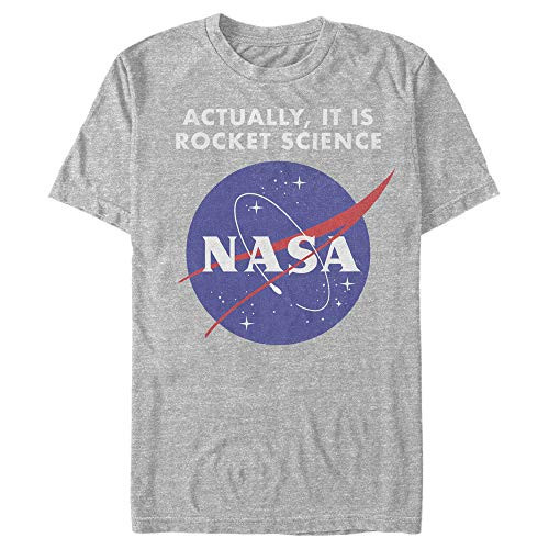 Fifth Sun Mens NASA Rocket Science Logo T-Shirt - Athletic Heather - X Large