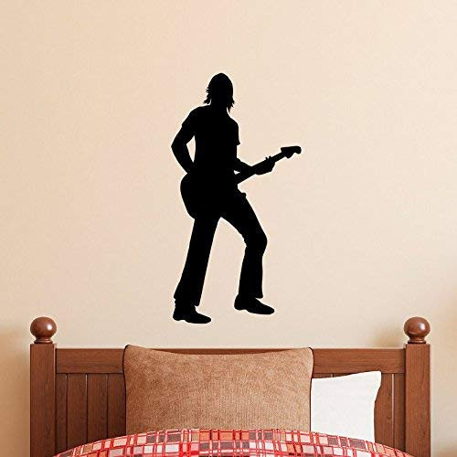 Rockstar Wall Decal - Guitar Player Wall Art - Rock n Roll Wall Decal - 3