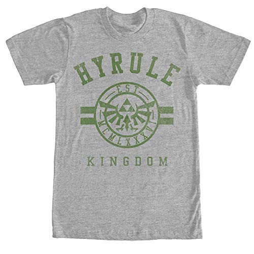 Mens Nintendo Legend of Zelda Hyrule Kingdom T-Shirt - Athletic Heather - X Large