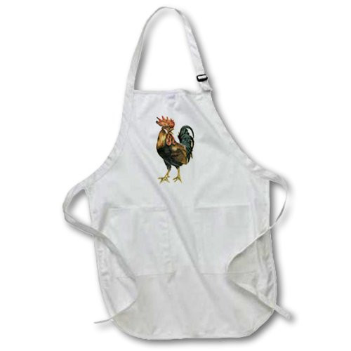 3dRose apr_119023_2 Vintage Antique Bird Illustration Cock Rooster Chicken Medium Length Apron with Pouch Pockets 22 by 24-Inch 3dRose apr_119023_2 Vintage Antique Bird Illustration Cock Rooster Chicken Medium Length Apron with Pouch Pockets 22 by 24-Inch