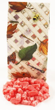 Scotts Cakes Unbearabley HOT Cinnamon Bears in a 8 oz. Standing Fall Garden Box