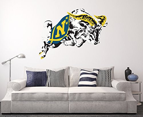 Navy Midshipmen Wall Decal Home Decor Art NCAA Team Sticker