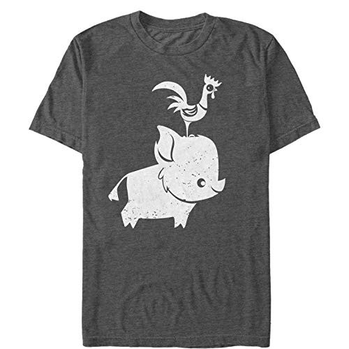 Mens Moana Pua HEI HEI Silhouette T-Shirt - Charcoal Heather - X Large