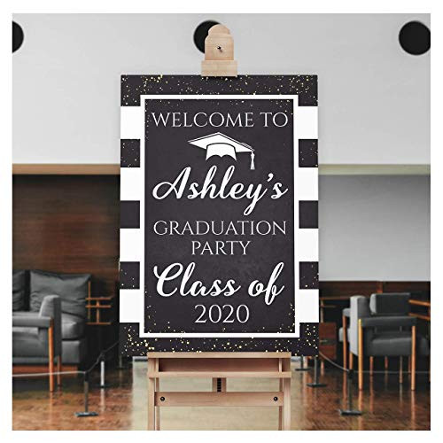 Personalized Banners and Signs for Graduation 2021 Graduation Decorations College Graduation Party Supplies High School Graduation Decorations Custom Grad Sign Size 24x18 36x24 and 48x36