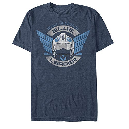 Mens Star Wars Rogue One Rebel Squadron Leader T-Shirt - Navy Blue Heather - X Large