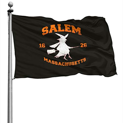 Z43CAA 4x6 Foot Salem Witch College Halloween FlagYard Holiday and Seasonal Garden Flag Set