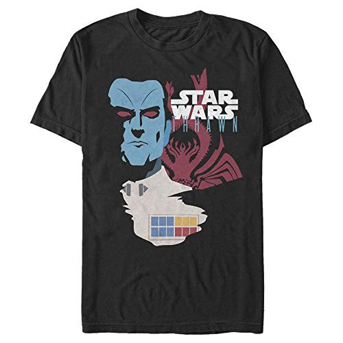 Mens Star Wars Grand Admiral Thrawn Vintage T-Shirt - Black - X Large