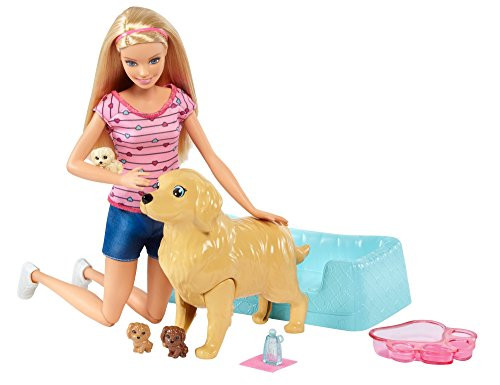 Barbie Newborn Pups Doll, Blonde
