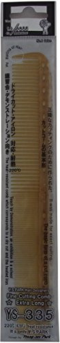 Y.S.Park Hair Designers Fine Cutting Comb 8.5 inch  - YS-335  Camel